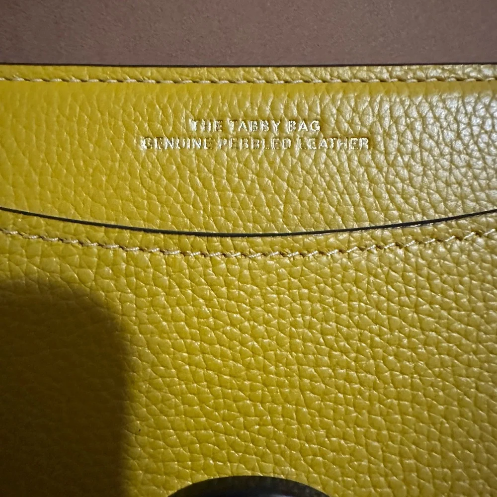 Coach Tabby 26 Mustard Yellow Crossbody Bag - Picture 4 of 13